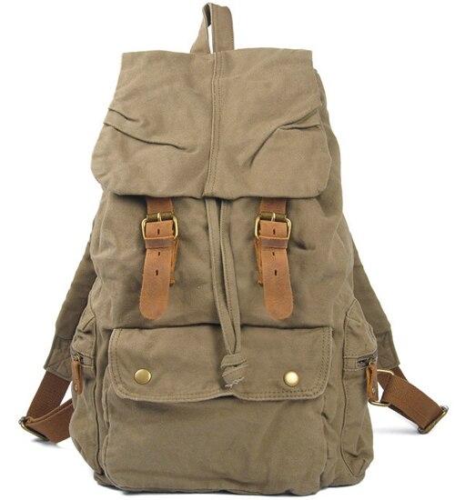Mochila de cuero vintage para hombre