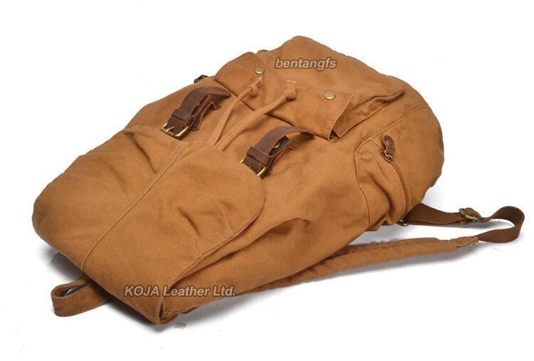 Mochila de cuero vintage para hombre