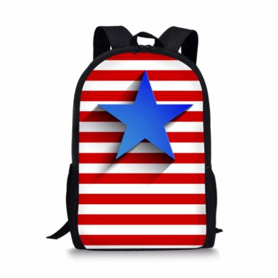 Mochila vintage con bandera americana