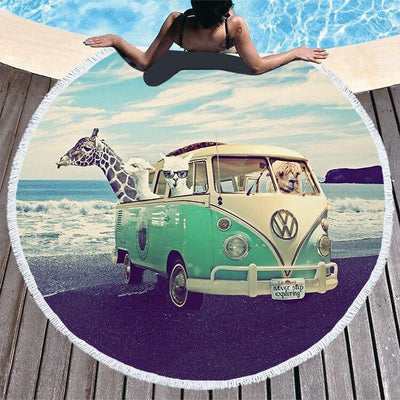 Toalla de playa vintage