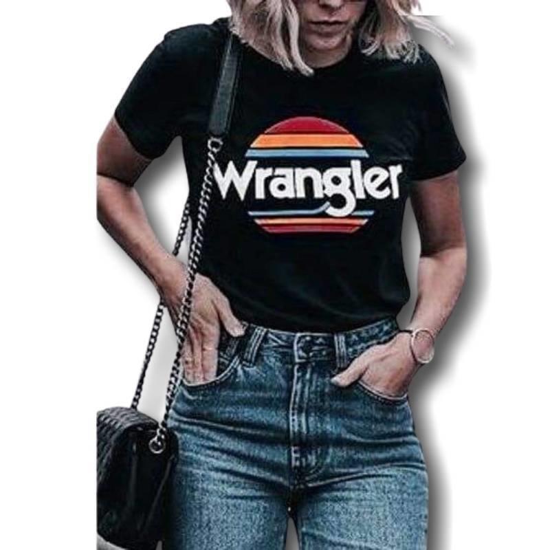 Camiseta de béisbol vintage para mujer