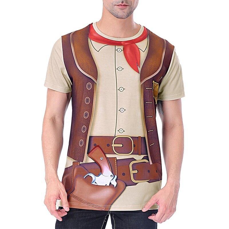 Camiseta campestre vintage para hombre