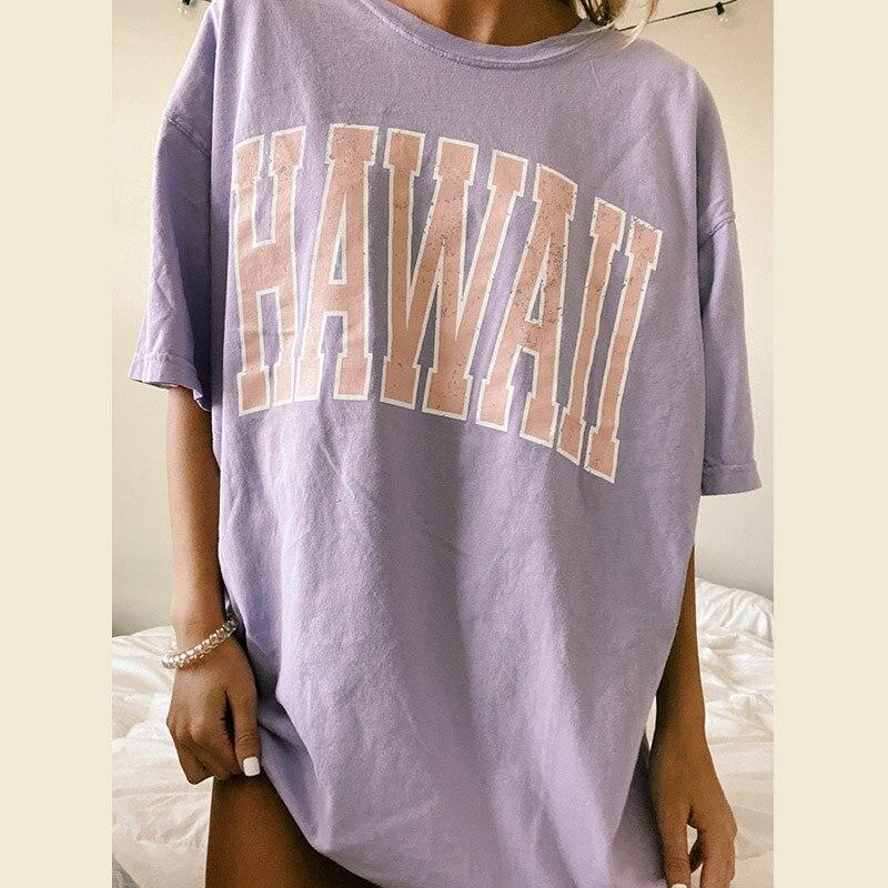 Camiseta hawaiana vintage para mujer