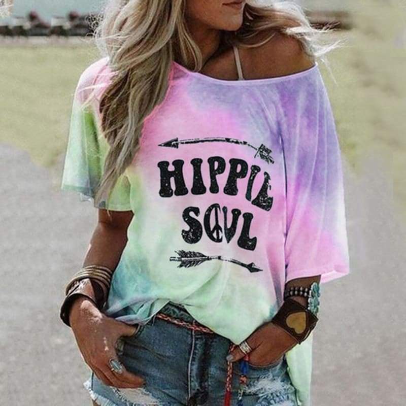Camiseta alma hippie vintage