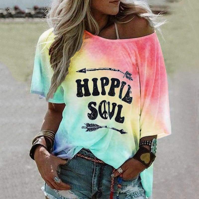 Camiseta alma hippie vintage