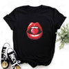 Camiseta de mujer con estampado vintage