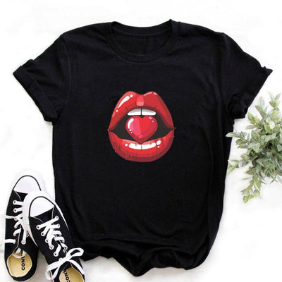 Camiseta de mujer con estampado vintage