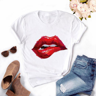 Camiseta de mujer con estampado vintage