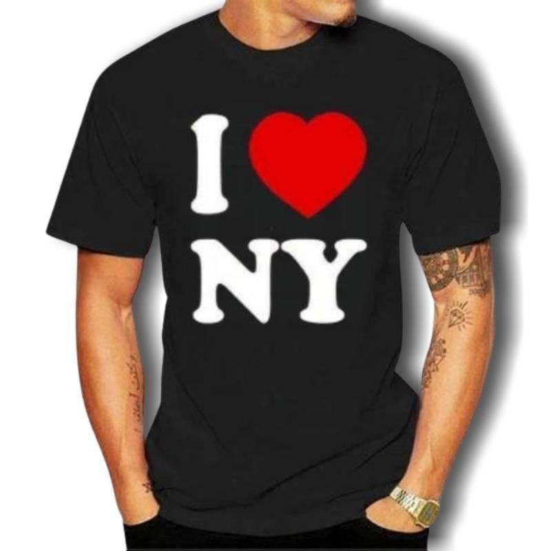Camiseta vintage I Love NY para hombre