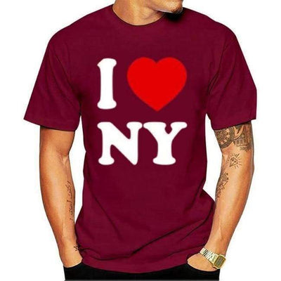 Camiseta vintage I Love NY para hombre