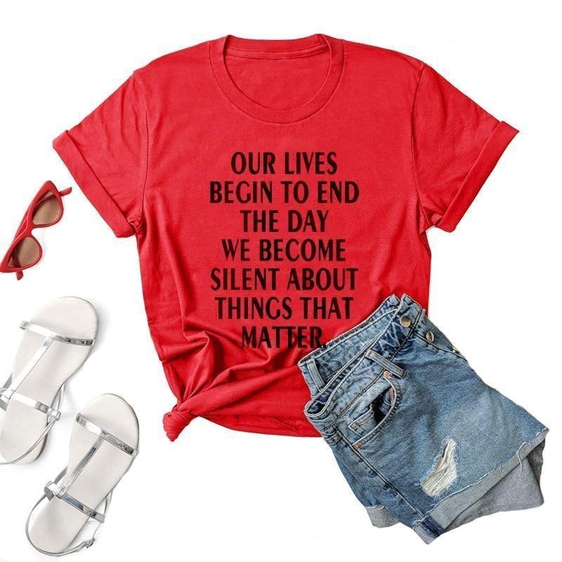 Camiseta vintage de mujer Martin Luther King