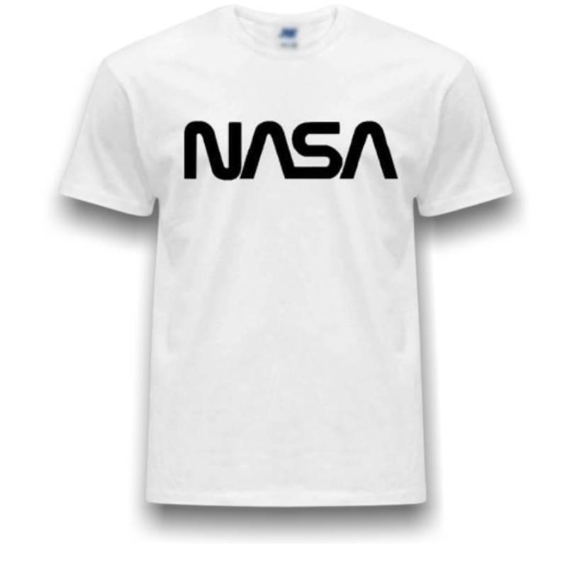 Camiseta Nasa Vintage Hombre Negra