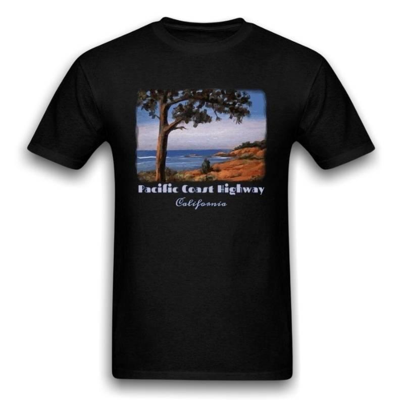 Camiseta vintage de la autopista de la costa del Pacífico
