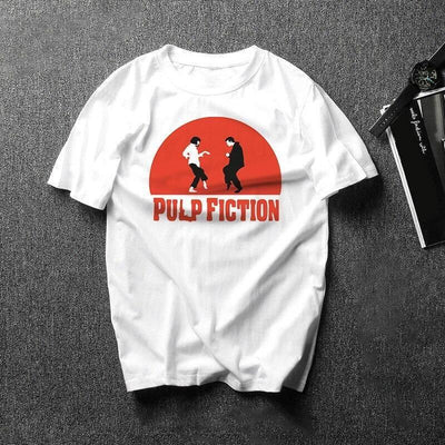 Camiseta Vintage Pulp Fiction Blanco