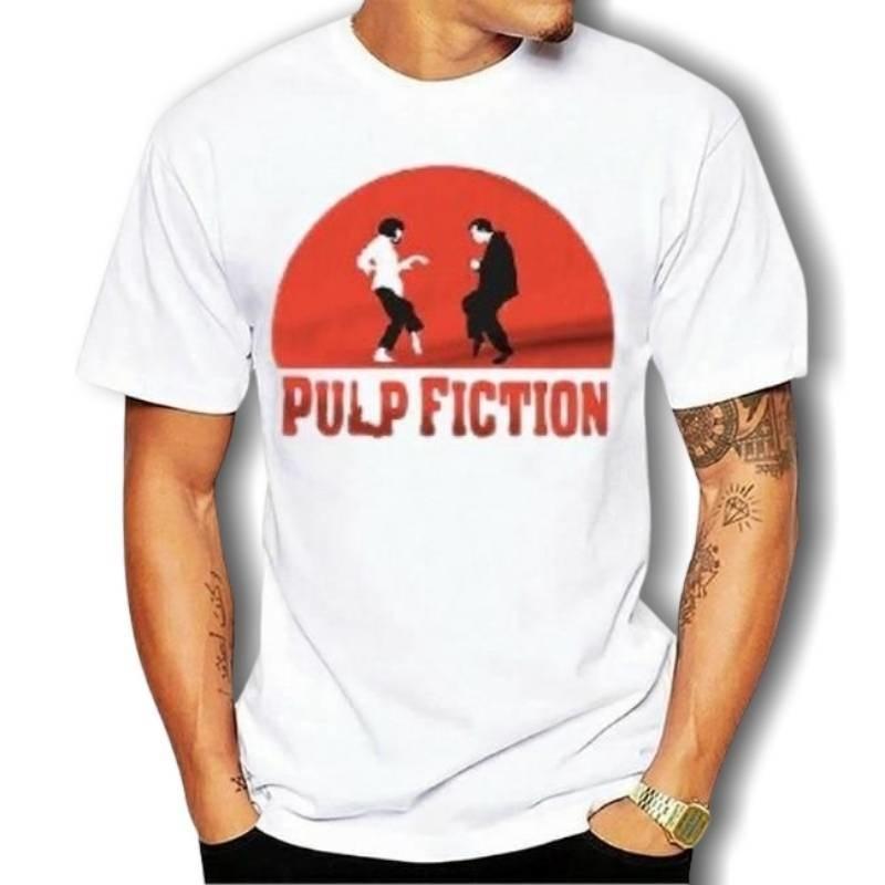 Camiseta Vintage Pulp Fiction Blanco