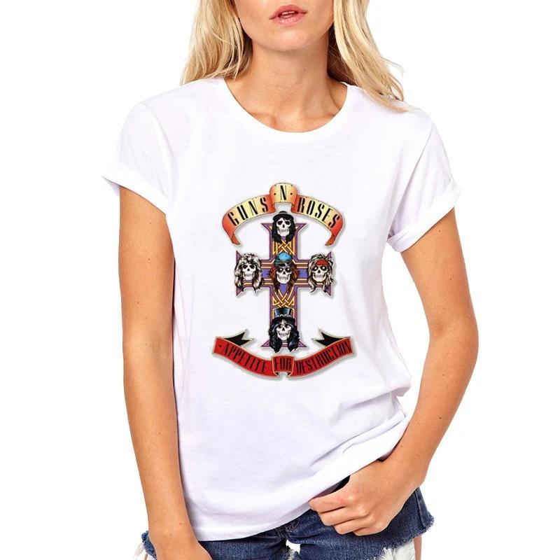 Camiseta de rock and roll vintage