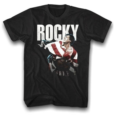 Camiseta vintage con pintura de Rocky Balboa