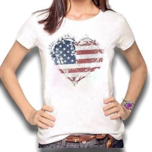Camiseta vintage de EE. UU. para mujer