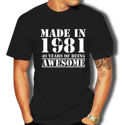 Camiseta de la vendimia 1981