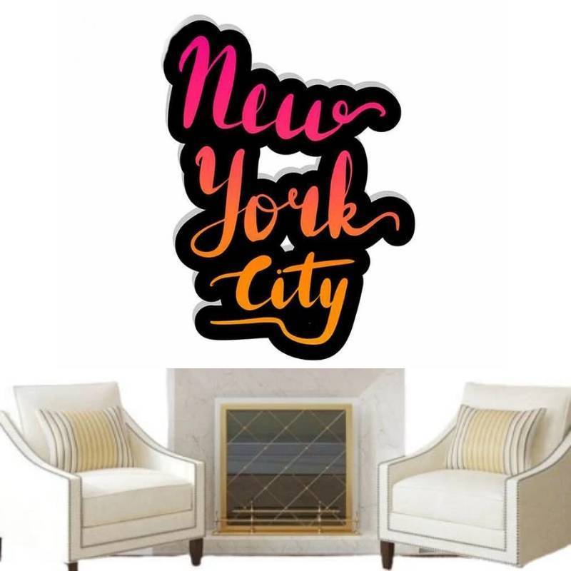 Pegatinas de pared vintage 3D de New York