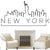 Pegatinas de pared vintage de New York