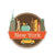 Pegatinas vintage de colores de New York