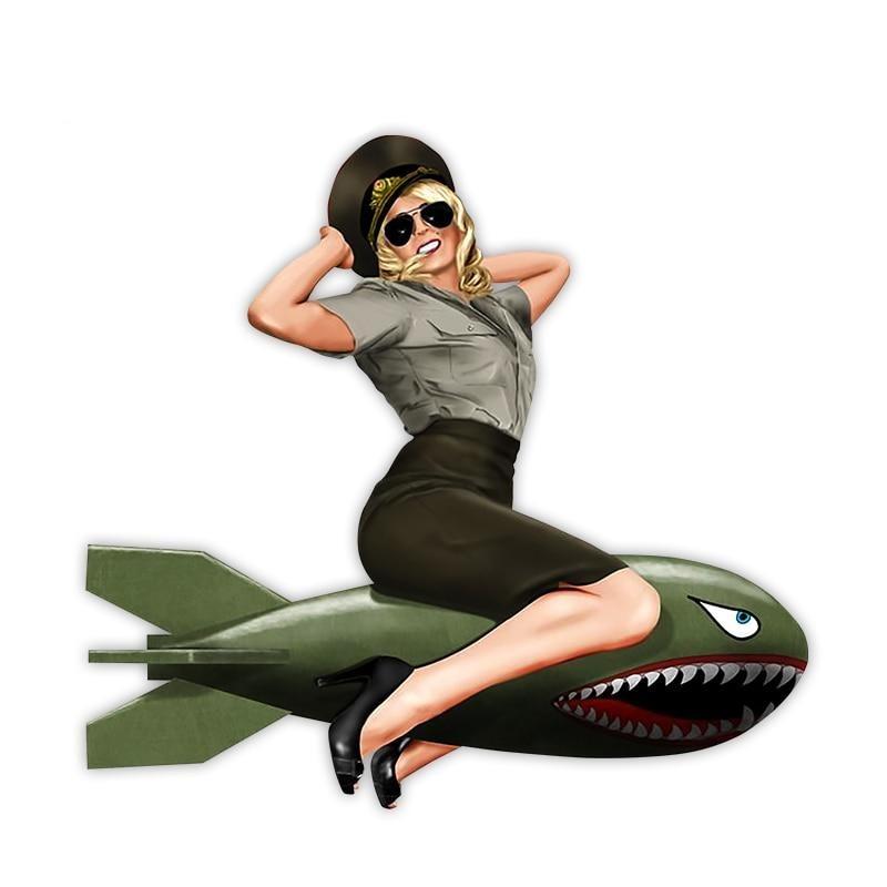 Pegatinas Bombardero Vintage Pin Up