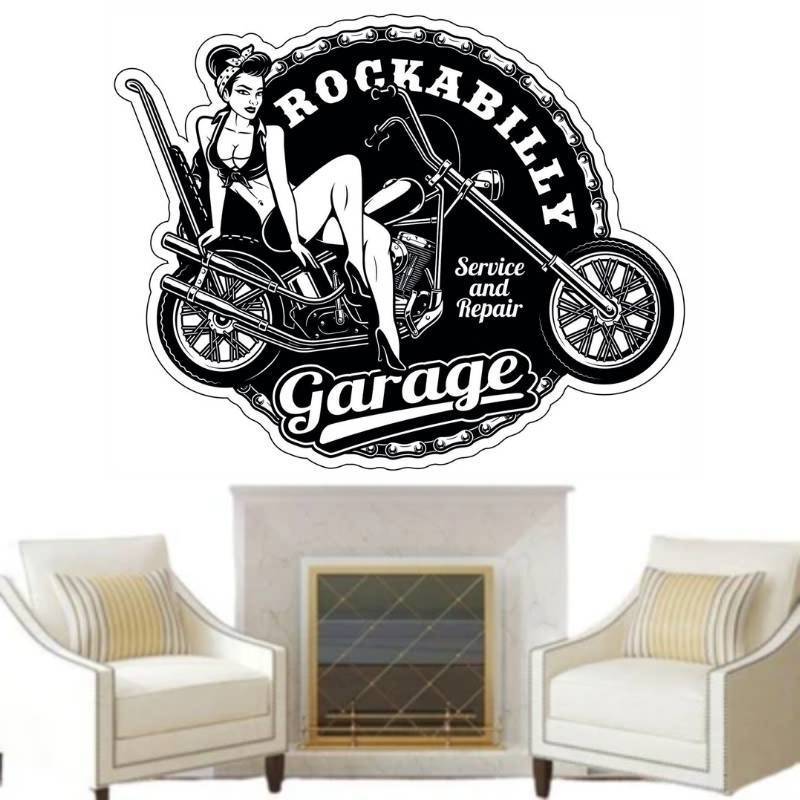 Pegatinas para casco de moto American Pin Up