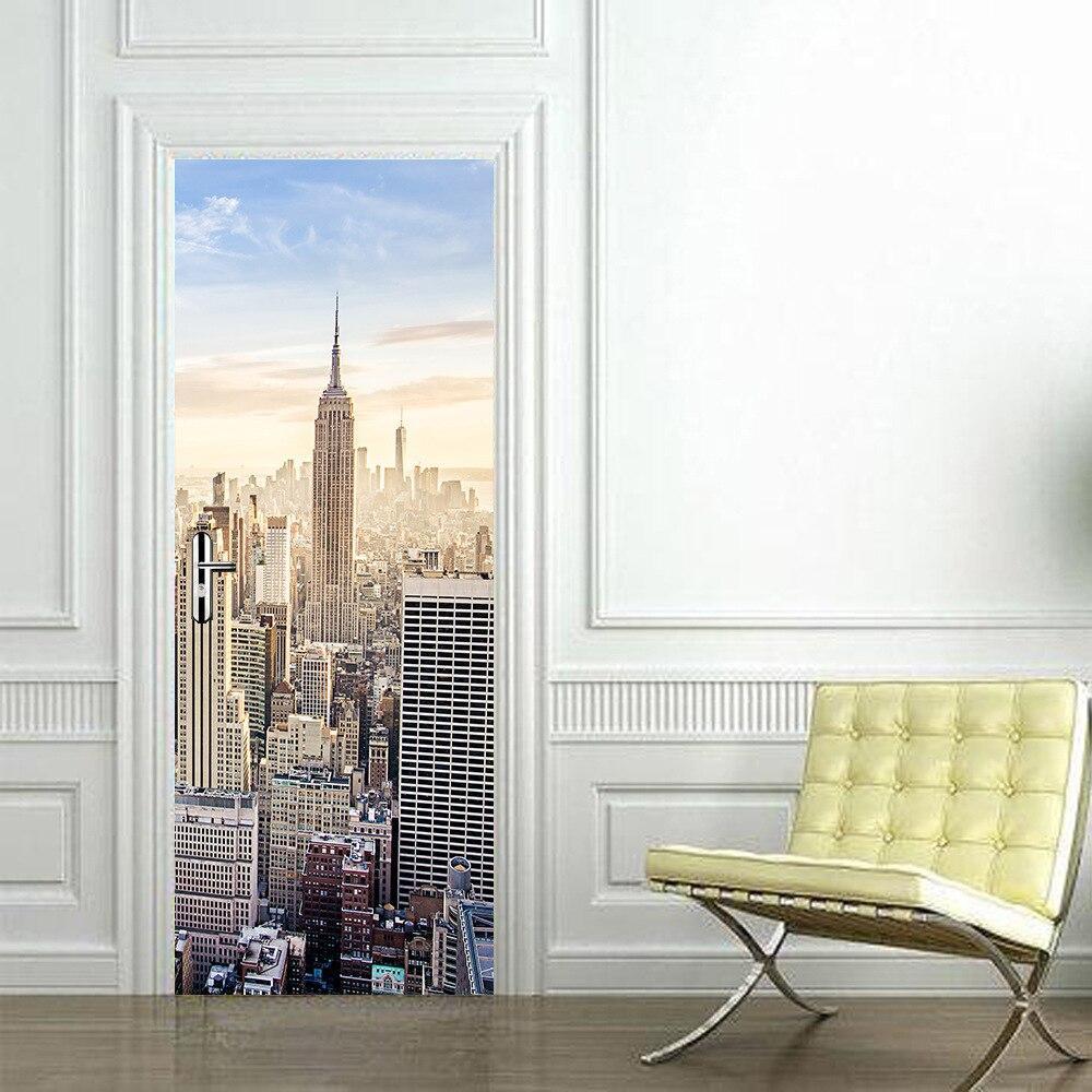 Pegatinas de puerta vintage de New York