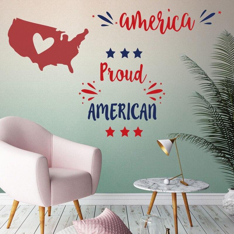 Calcomanías vintage de EE. UU.