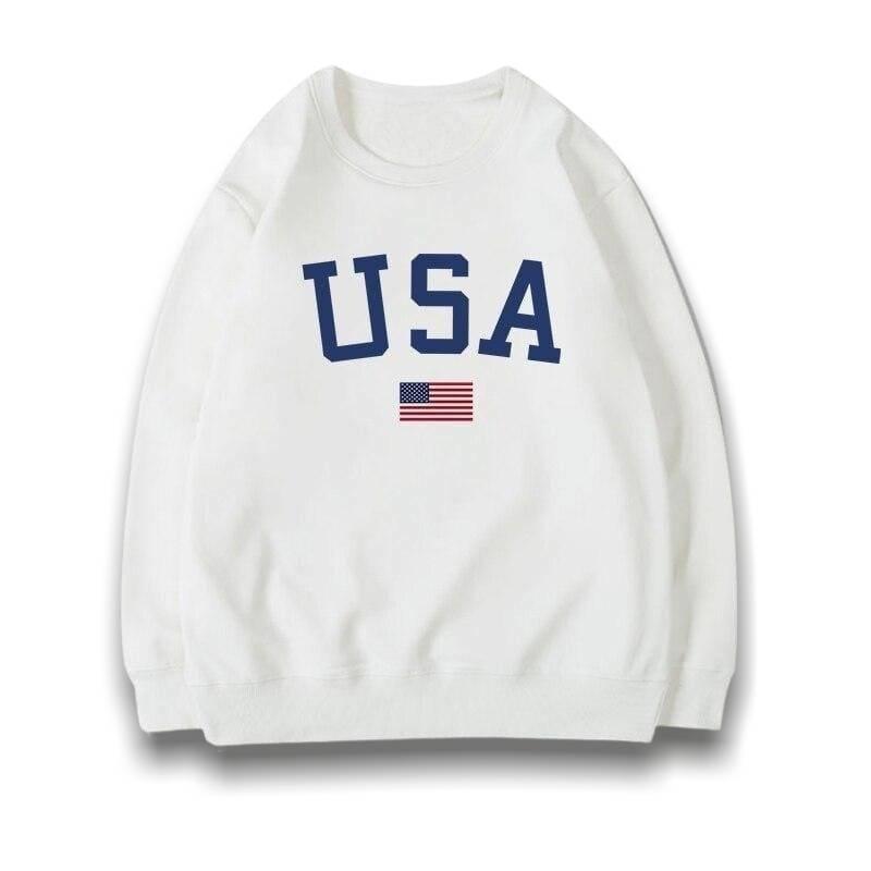 Sudadera estilo americano vintage para mujer