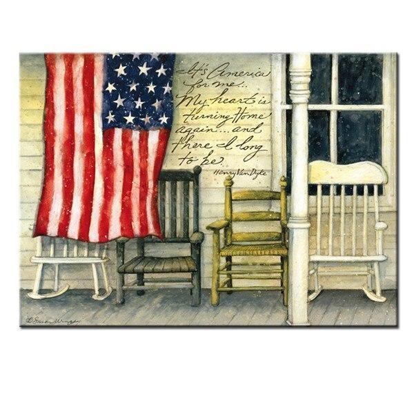 Pintura de granjero vintage