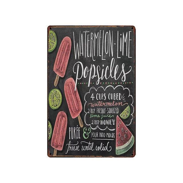 Mesa de cocina vintage de pizarra