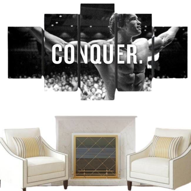 Pintura de Arnold Schwarzenegger de la vendimia