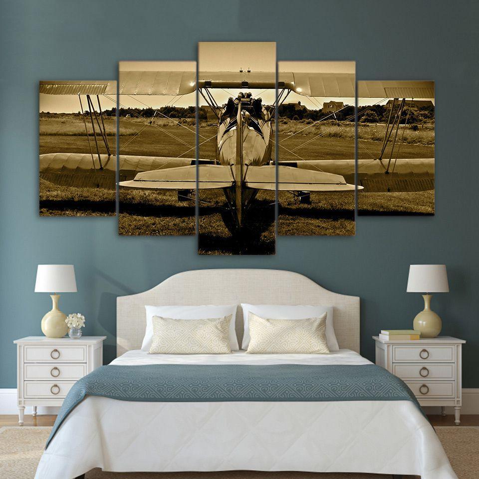 Pintura Avión Vintage