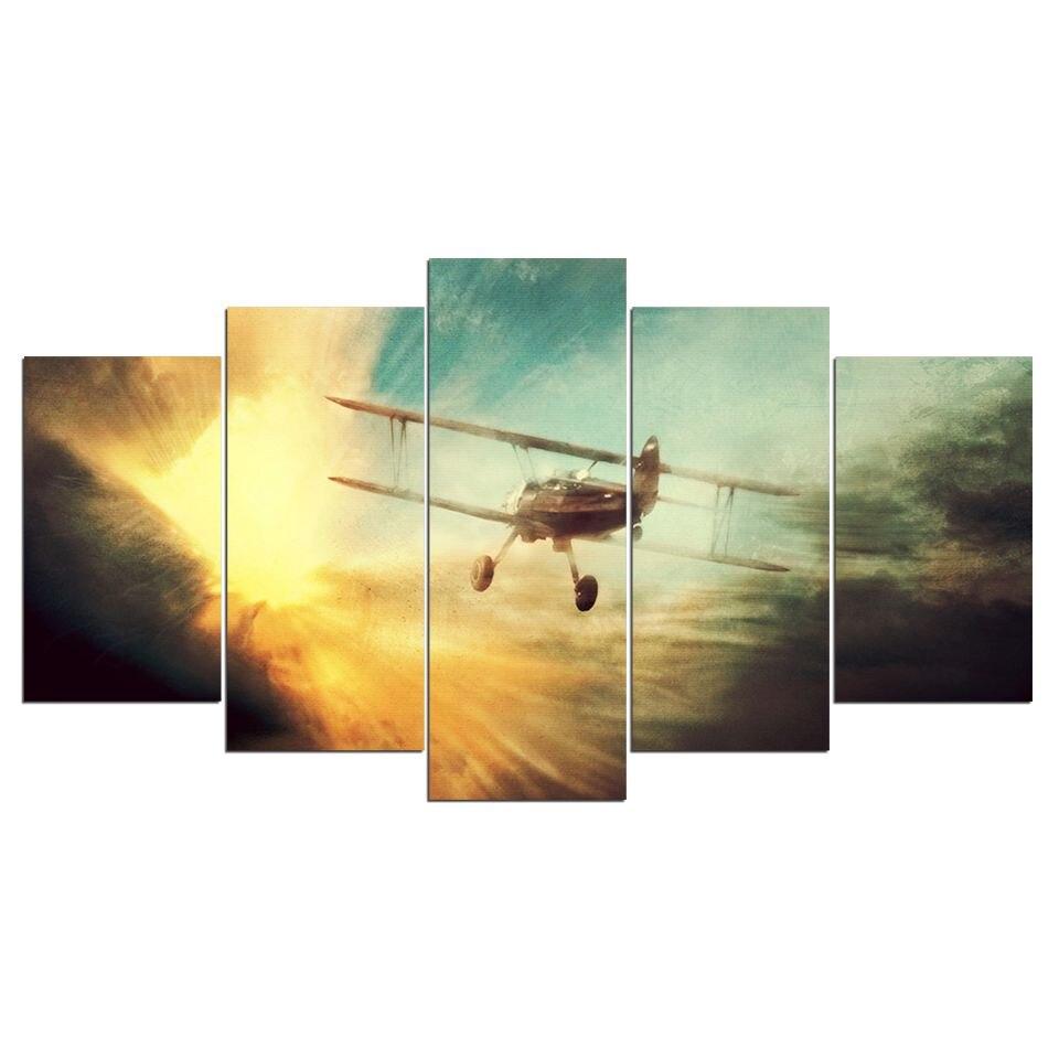 Pintura Avión Vintage