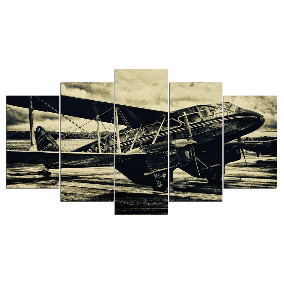 Pintura Avión Vintage