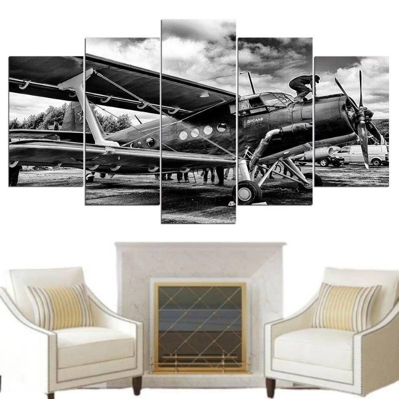 Pintura Avión Vintage