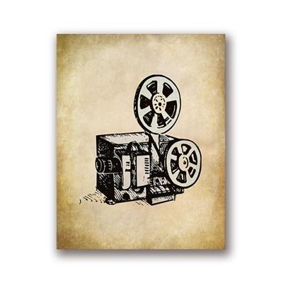 Pintura de cine vintage