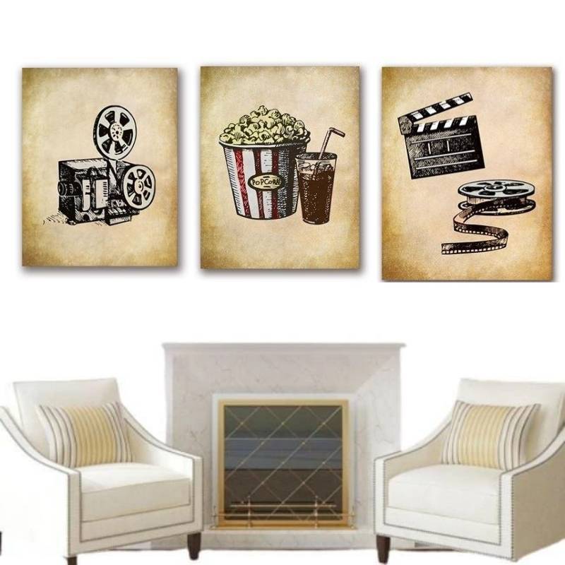 Pintura de cine vintage