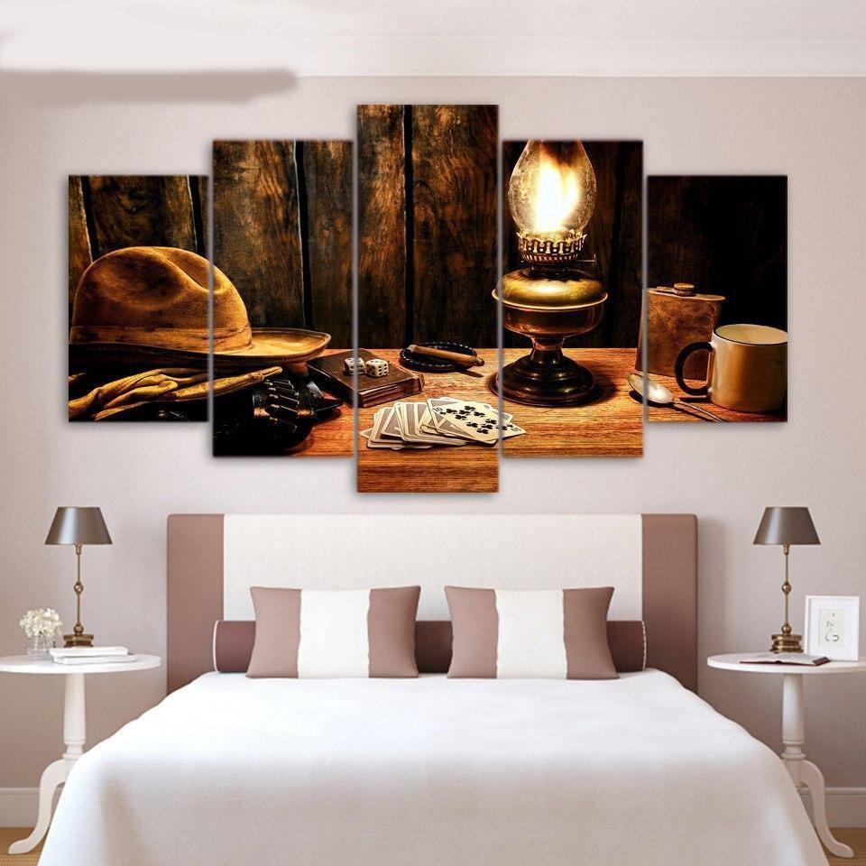 Pintura de vaquero vintage