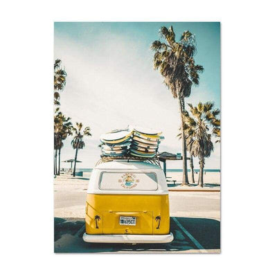 Pintura vintage de California Deco