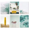 Pintura vintage de California Deco