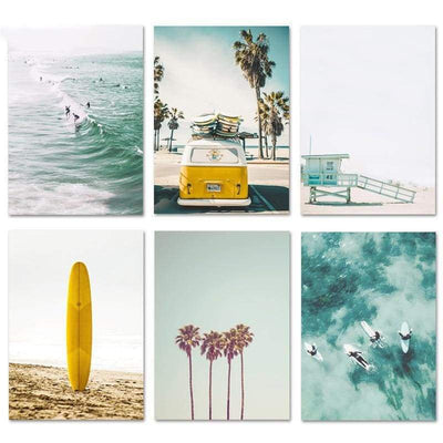Pintura vintage de California Deco