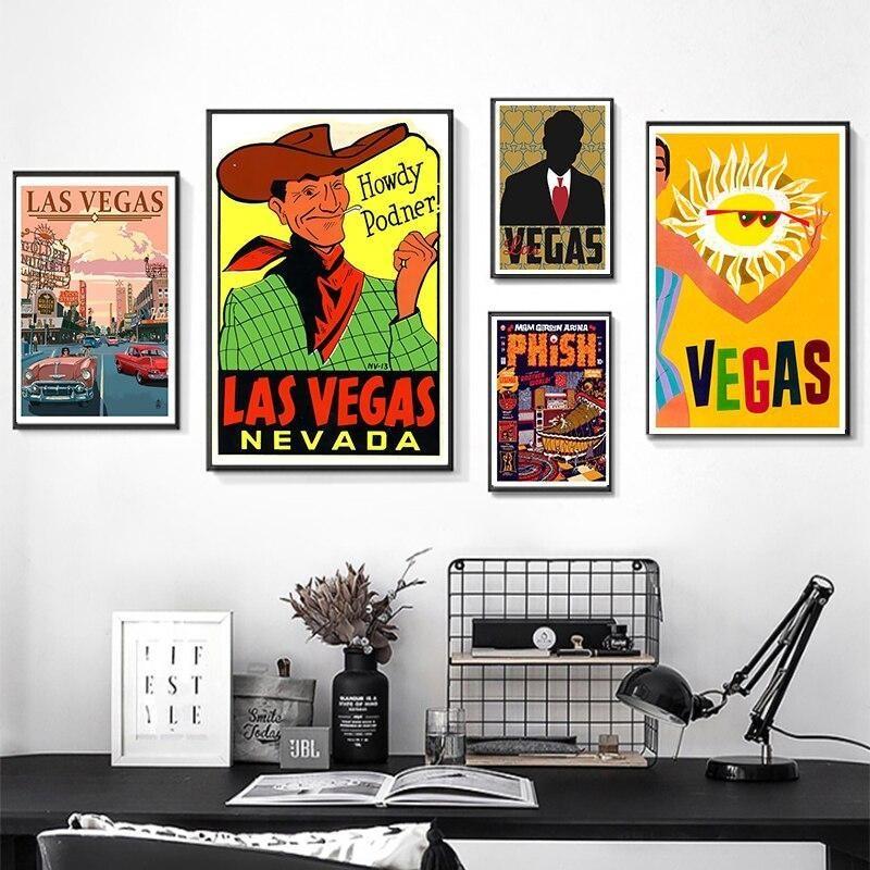 Pintura decorativa vintage de Las Vegas