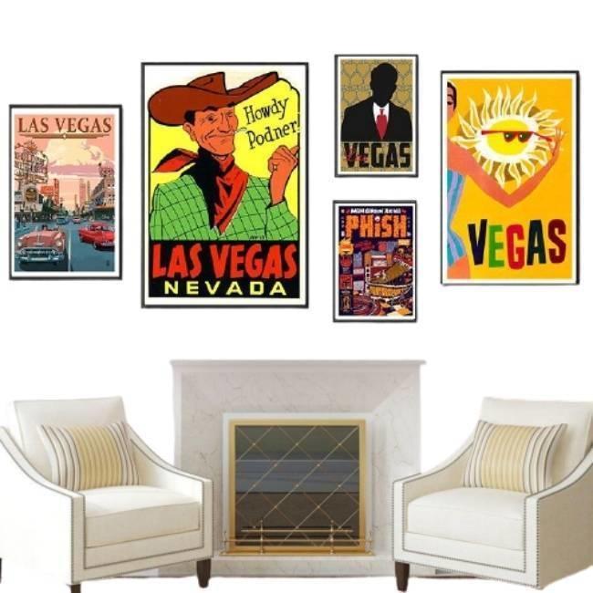 Pintura decorativa vintage de Las Vegas