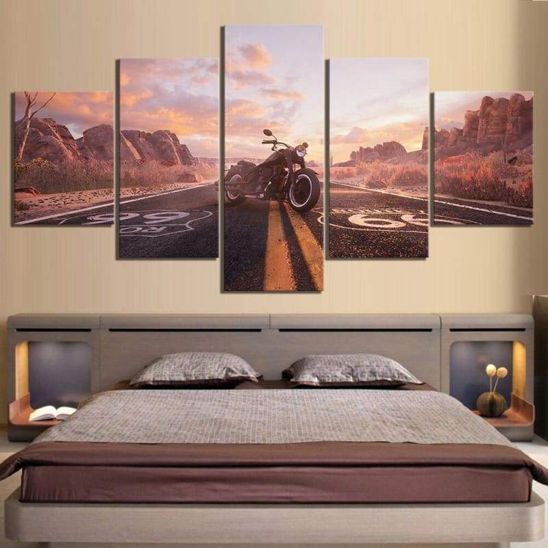 Vintage Route 66 Deco Arte de pared