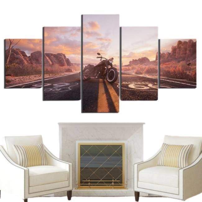 Vintage Route 66 Deco Arte de pared