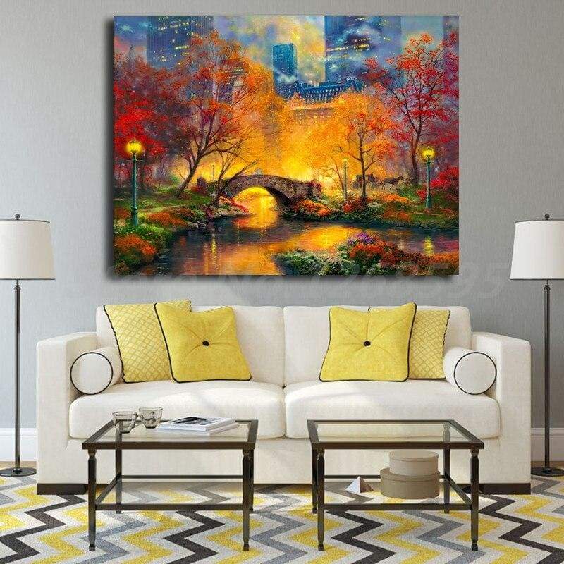 Pintura de decoración vintage de New York