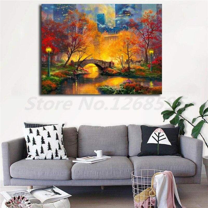 Pintura de decoración vintage de New York